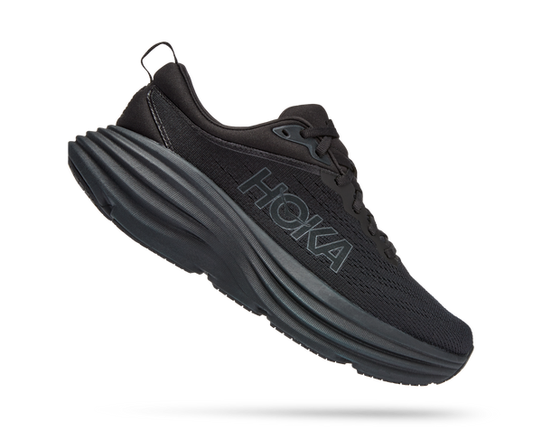 HOKA WOMEN'S BONDI 8 (WIDE) Black/Black